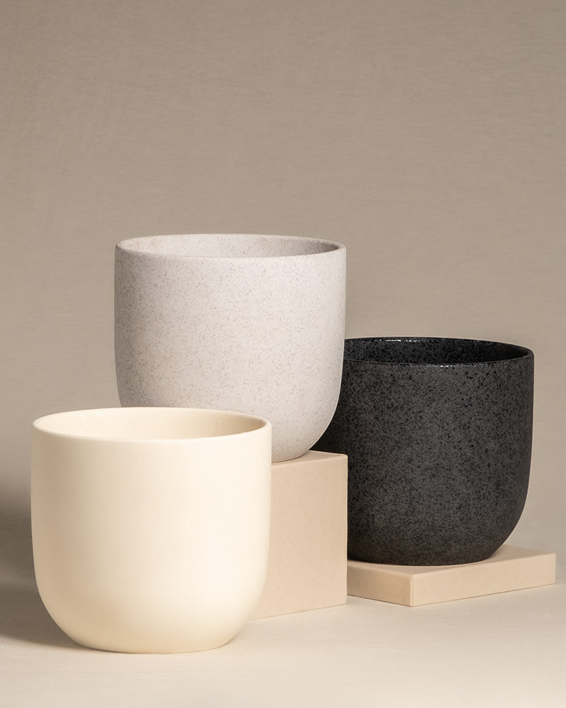 feey Keramik-Topf (Direito | 18 cm ⌀) in Weiss, Grau und Schwar