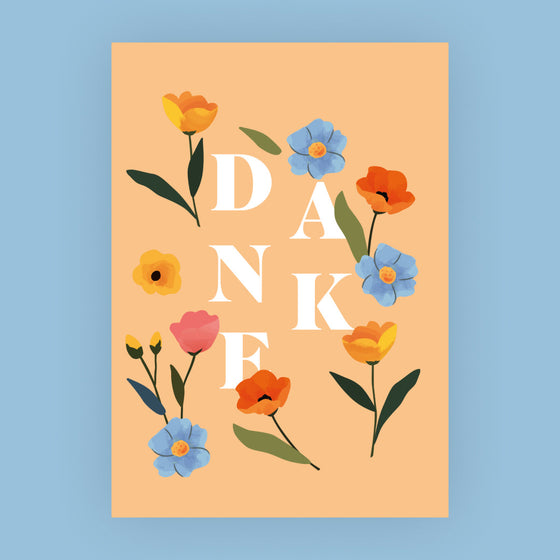 Allgemein Grusskarten für Blumensträusse – Danke
