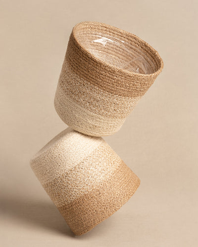Pflanzkorb aus Jute (Lapis | 16 cm ⌀)