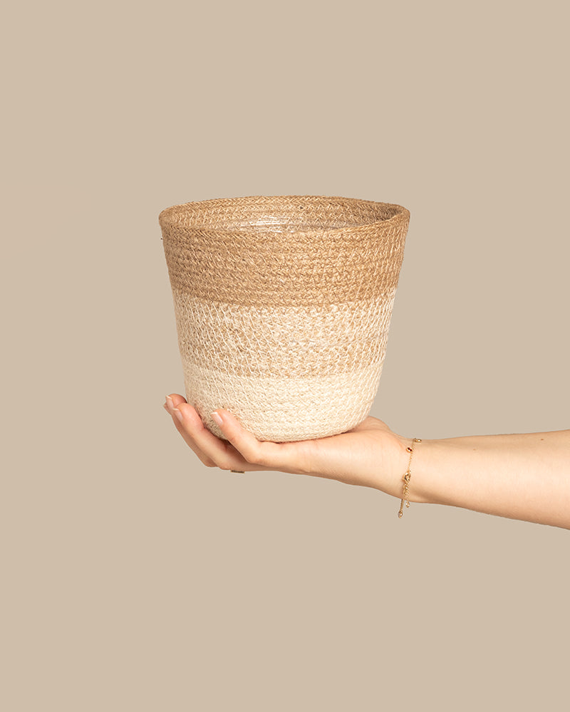 Pflanzkorb aus Jute (Lapis | 16 cm ⌀)