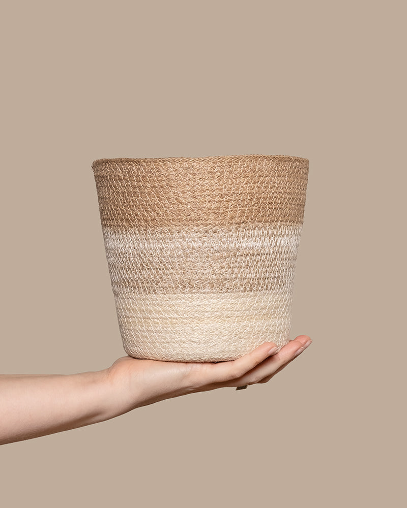 Pflanzenkorb aus Jute (Lapis | 18 cm Ø)