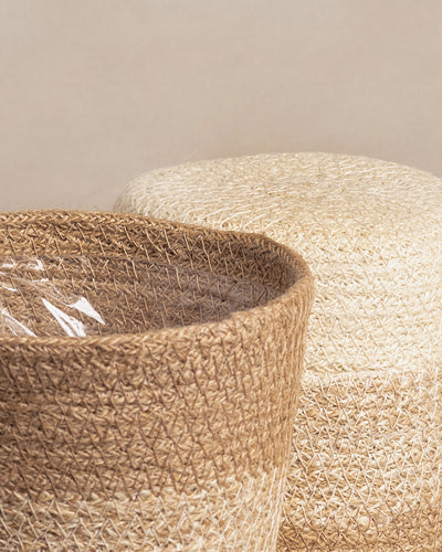 Pflanzenkorb aus Jute (Lapis | 18 cm Ø)
