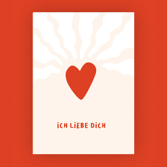 Allgemein Grusskarten für Geschenke – Ich liebe Dich