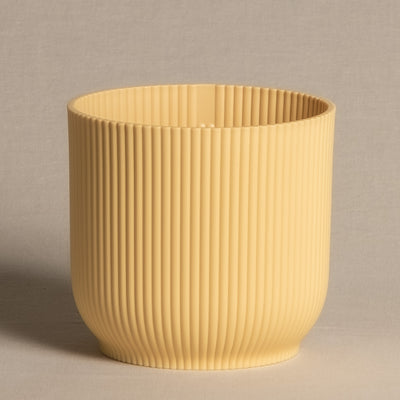Gelber Kunststoff-Topf Vibes 14 cm 
