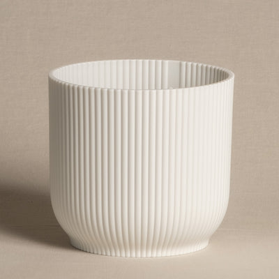 Weisser Kunststoff-Topf Vibes 14 cm 